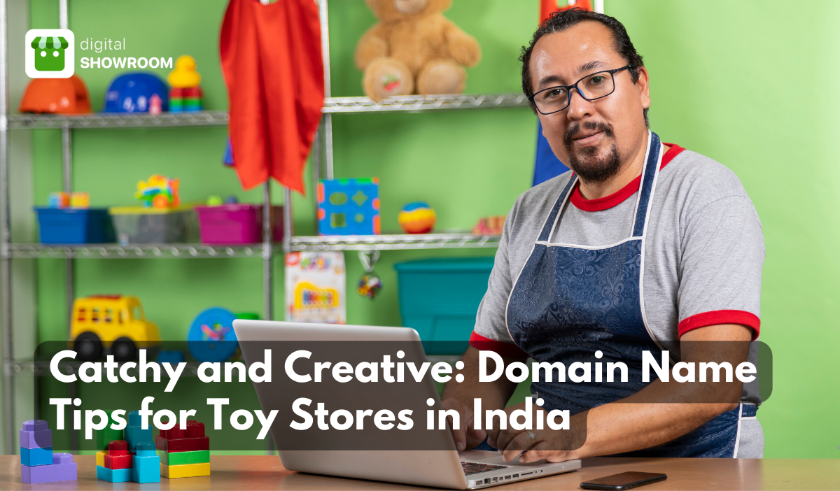 Indian man sharing tips for getting the best catchy and creative domain names for Toy Stores in India