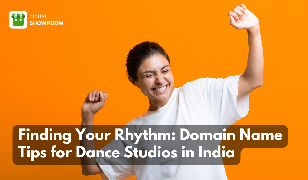 Happy Indian woman, joyed by getting the best domain name for her dance studio in India