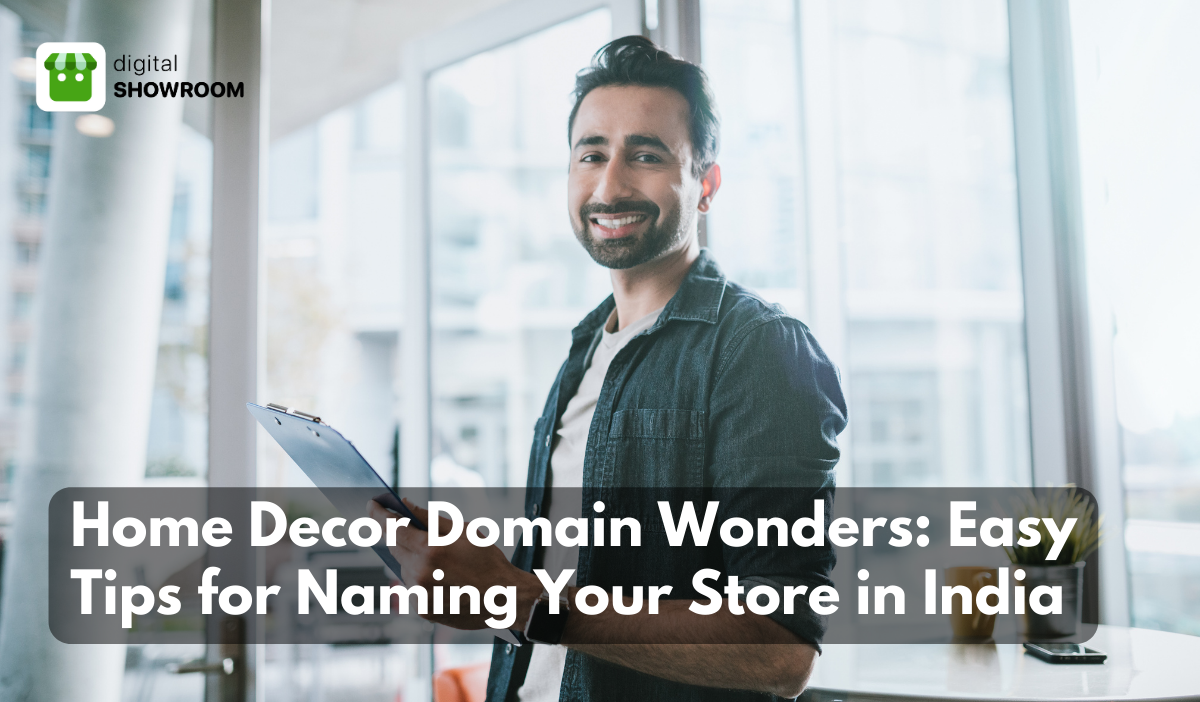 India home decor expert sharing tips on getting the best domain name for your decor business.