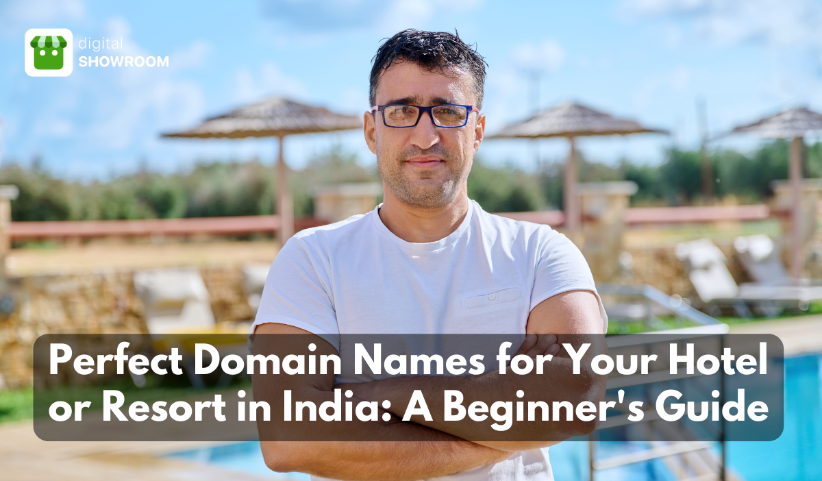 Indian hotelier and resort owner explaining how to get the best domain names for the business.