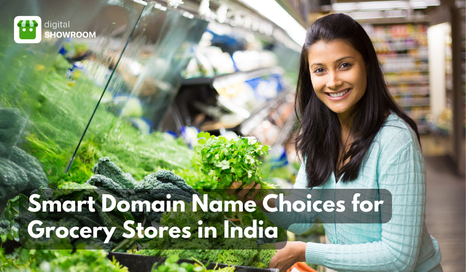 Indian person sharing the best practices for purchasing a domain name for grocery stores in India