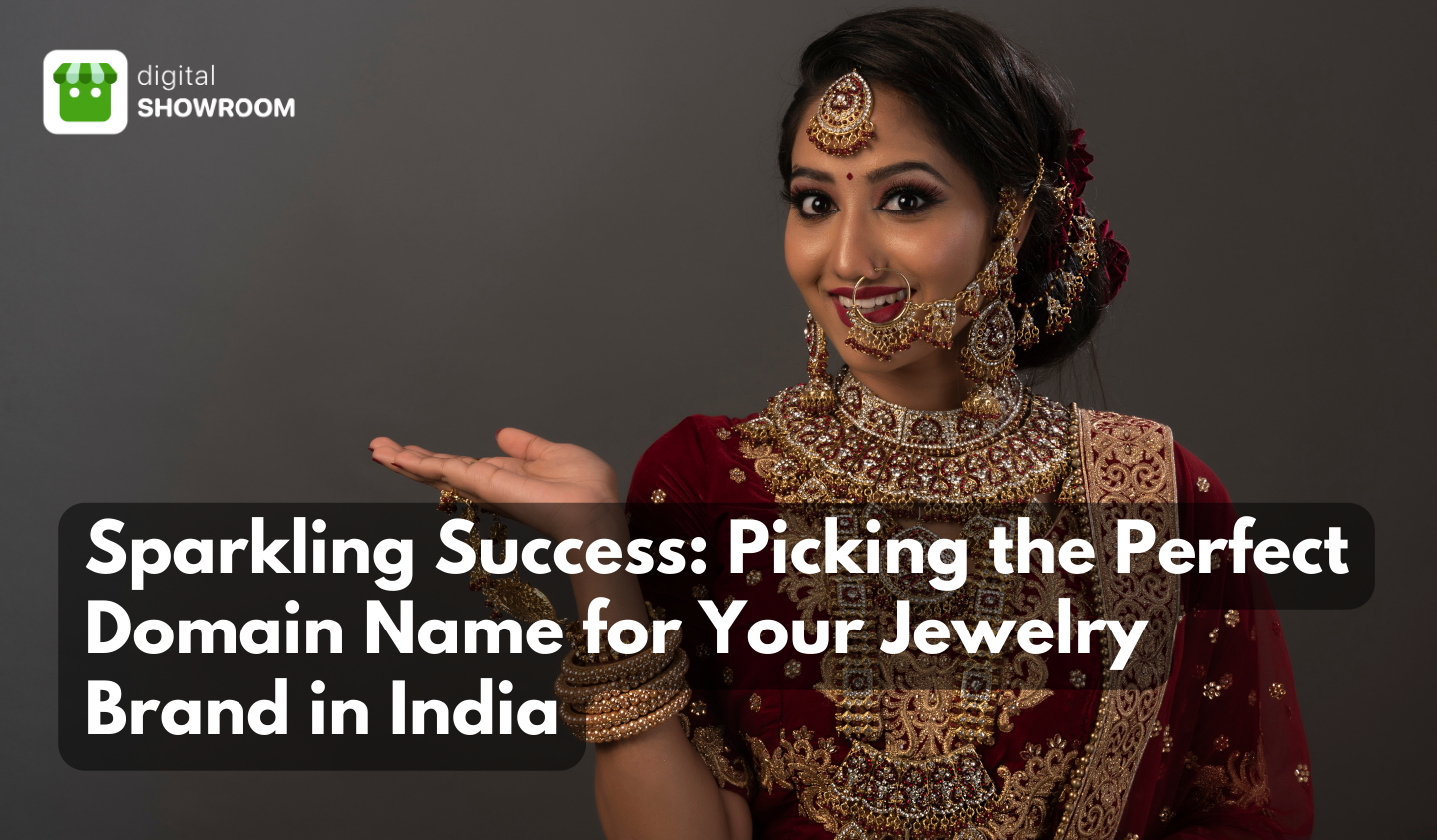 Indian Woman explaining the steps for owning the perfect domain name for a jewelry store.