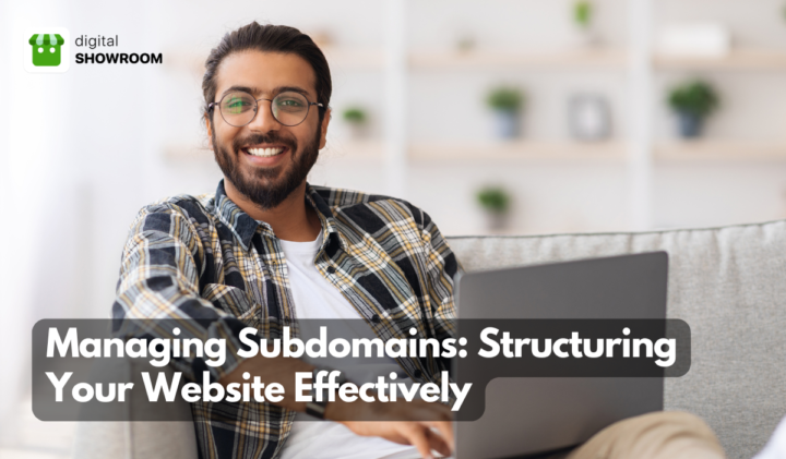 Indian Man Explaining how we should manage subdomains structuring website effectively.